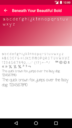 Romance Fonts Keyboard - عکس برنامه موبایلی اندروید