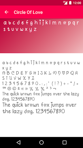 Romance Fonts Keyboard - عکس برنامه موبایلی اندروید
