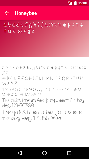 Romance Fonts Keyboard - عکس برنامه موبایلی اندروید