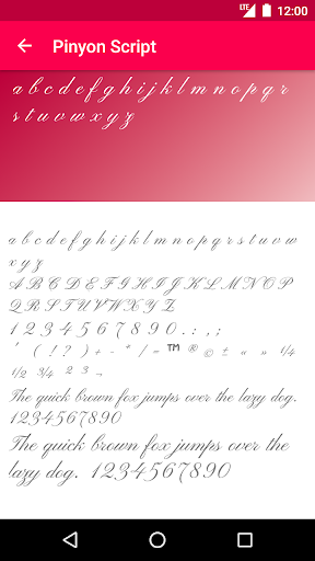 Romance Fonts Keyboard - عکس برنامه موبایلی اندروید