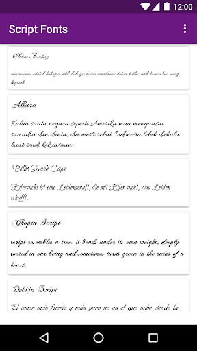 Script Font for FlipFont - عکس برنامه موبایلی اندروید
