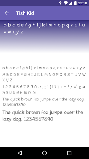 Thai Fonts for FlipFont - عکس برنامه موبایلی اندروید