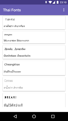 Thai Fonts for FlipFont - عکس برنامه موبایلی اندروید
