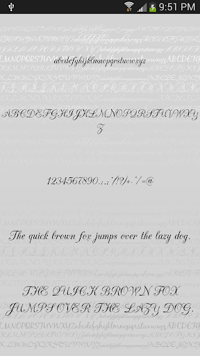 Script Fonts for Android - عکس برنامه موبایلی اندروید