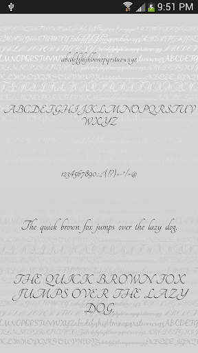 Script Fonts for Android - عکس برنامه موبایلی اندروید