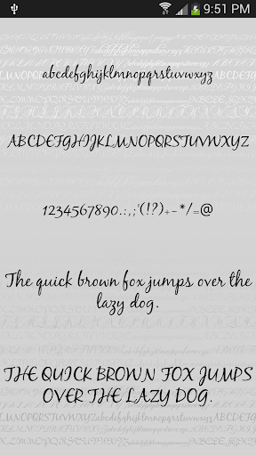 Script Fonts for Android - عکس برنامه موبایلی اندروید