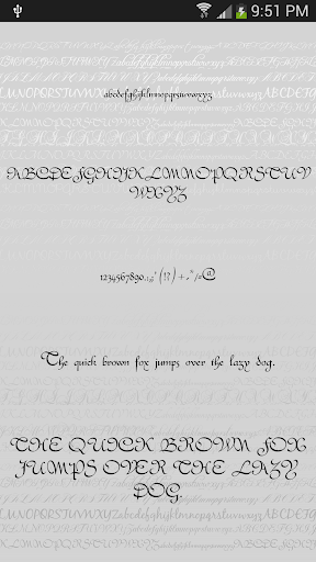 Script Fonts for Android - عکس برنامه موبایلی اندروید