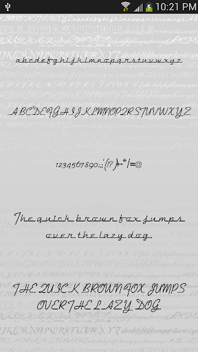 Script Fonts for Android - Image screenshot of android app