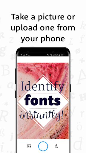 WhatTheFont - Image screenshot of android app