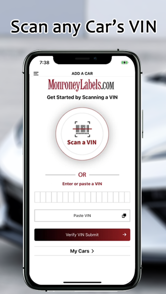 Monroney Labels VIN Decoder - عکس برنامه موبایلی اندروید