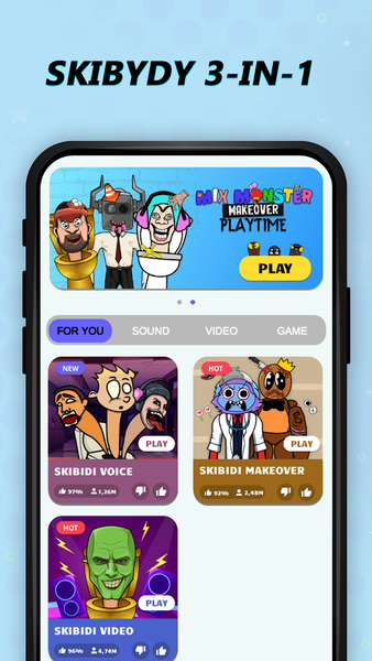 Monster Mix Trending - Gameplay image of android game