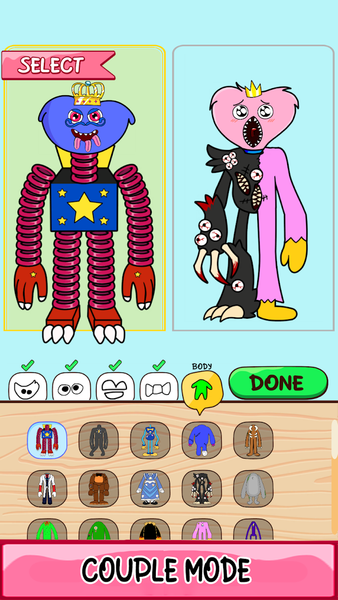 Mix Monster: Couple Makeover - Gameplay image of android game