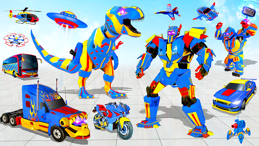 Dino Car Robot Transform Games - Image screenshot of android app