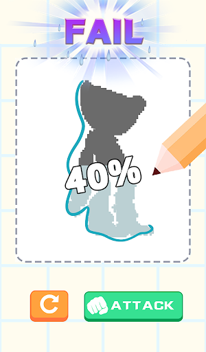 Draw Monster 3D - Gameplay image of android game