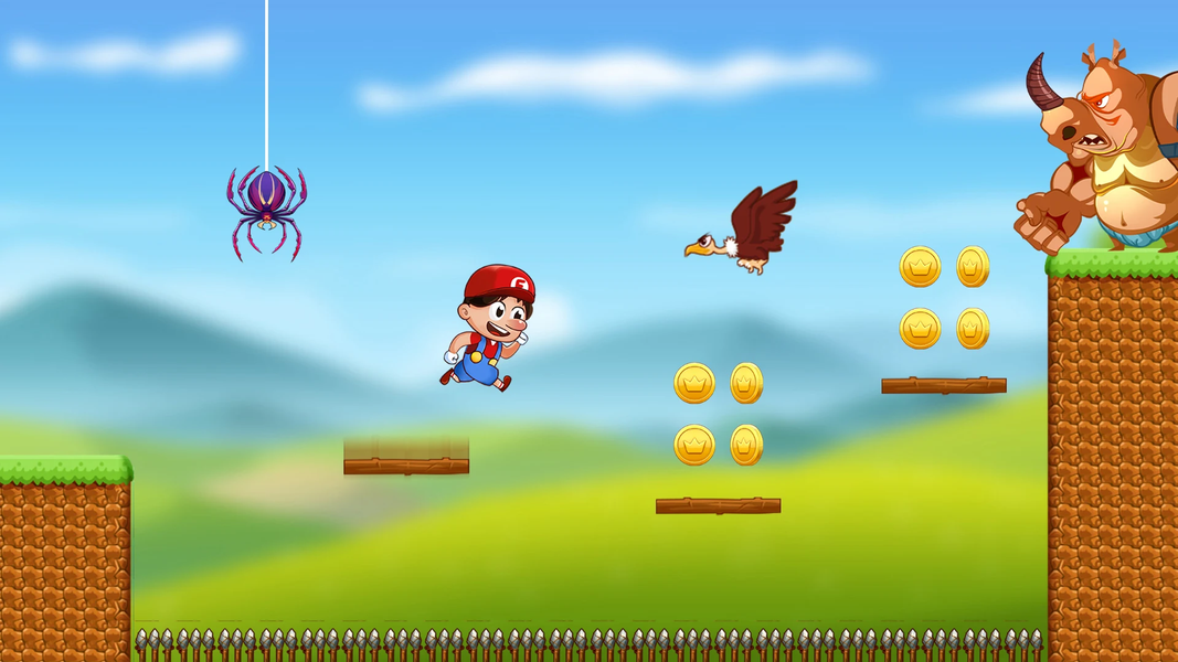 Super Bros Run: Jungle World - عکس بازی موبایلی اندروید