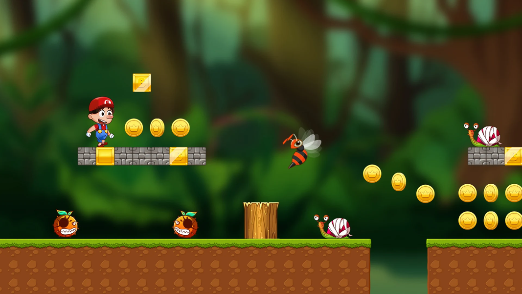 Super Bros Run: Jungle World - عکس بازی موبایلی اندروید