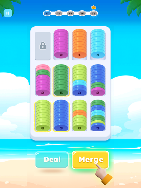 Sort Coins - Chips Merge - Gameplay image of android game