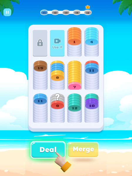 Sort Coins - Chips Merge - Gameplay image of android game
