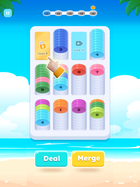 Sort Coins - Chips Merge - Gameplay image of android game
