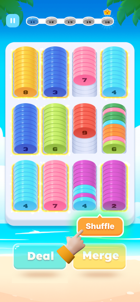 Sort Coins - Chips Merge - Gameplay image of android game