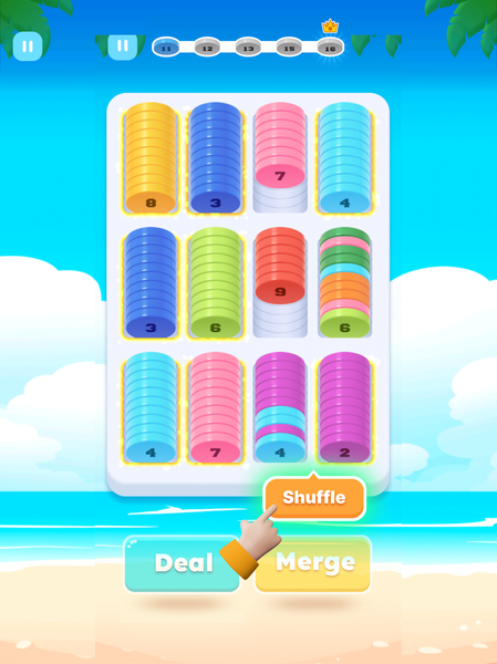 Sort Coins - Chips Merge - Gameplay image of android game