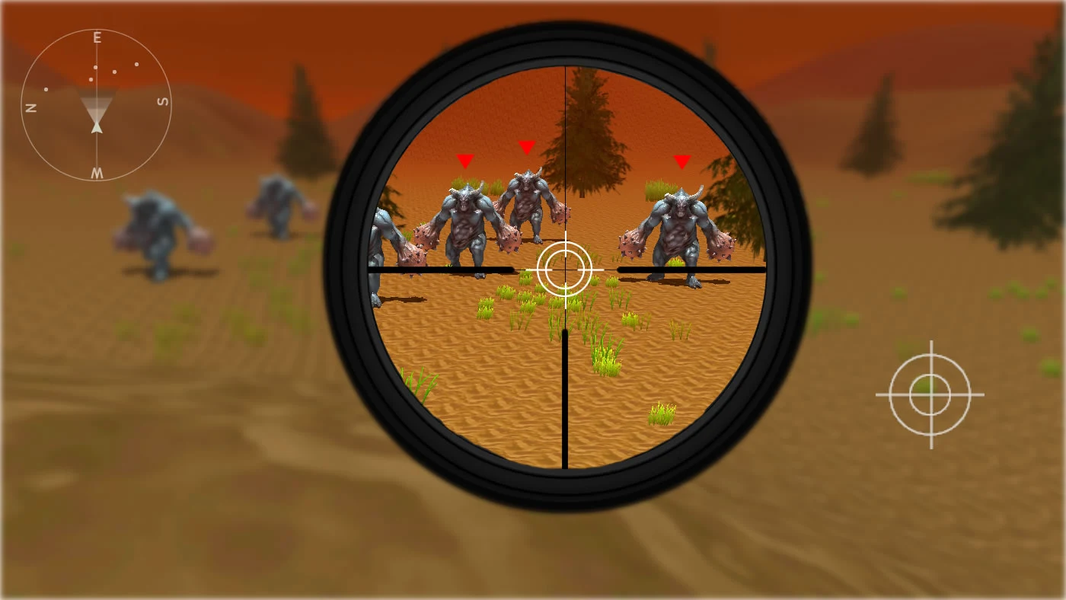 Monster Killer - Sniper Shooti - Gameplay image of android game
