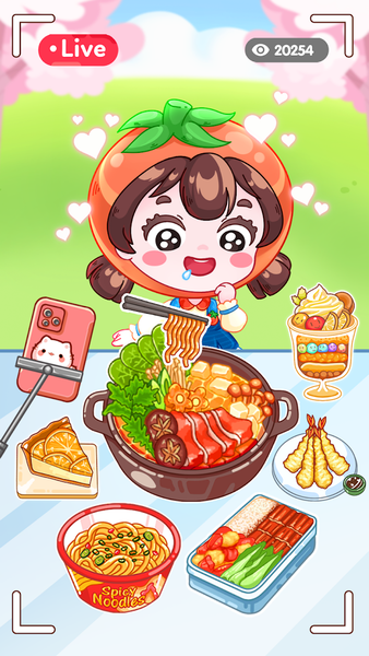 ASMR Mukbang Master: Food DIY - Gameplay image of android game