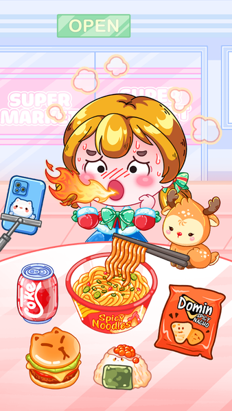 ASMR Mukbang Master: Food DIY - Gameplay image of android game
