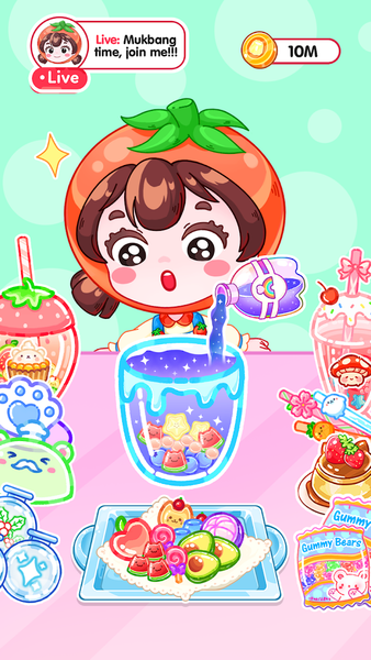 ASMR Mukbang Master: Food DIY - Gameplay image of android game