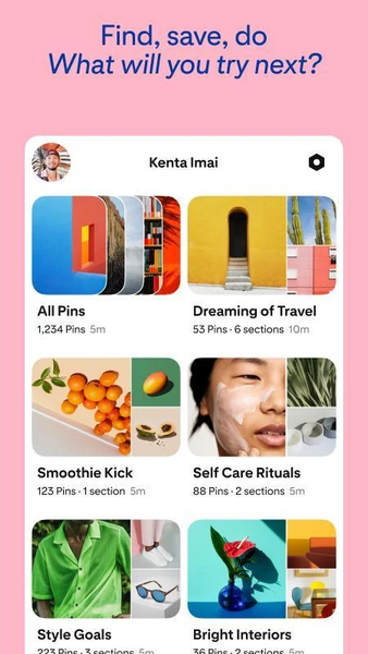 Image and video for Pinterest - عکس برنامه موبایلی اندروید