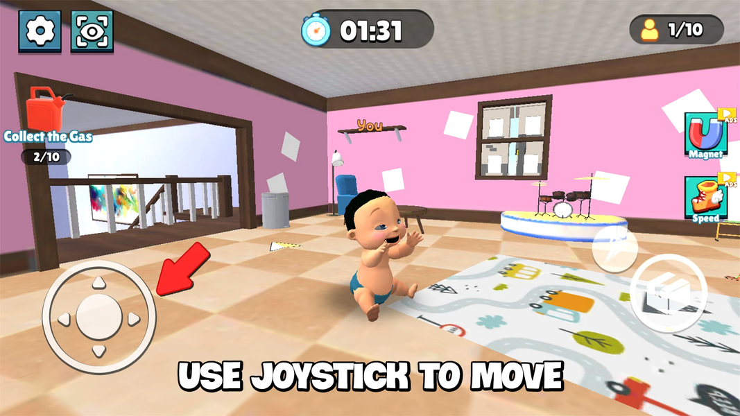 Brainrot Escape: Hide and Seek - Gameplay image of android game