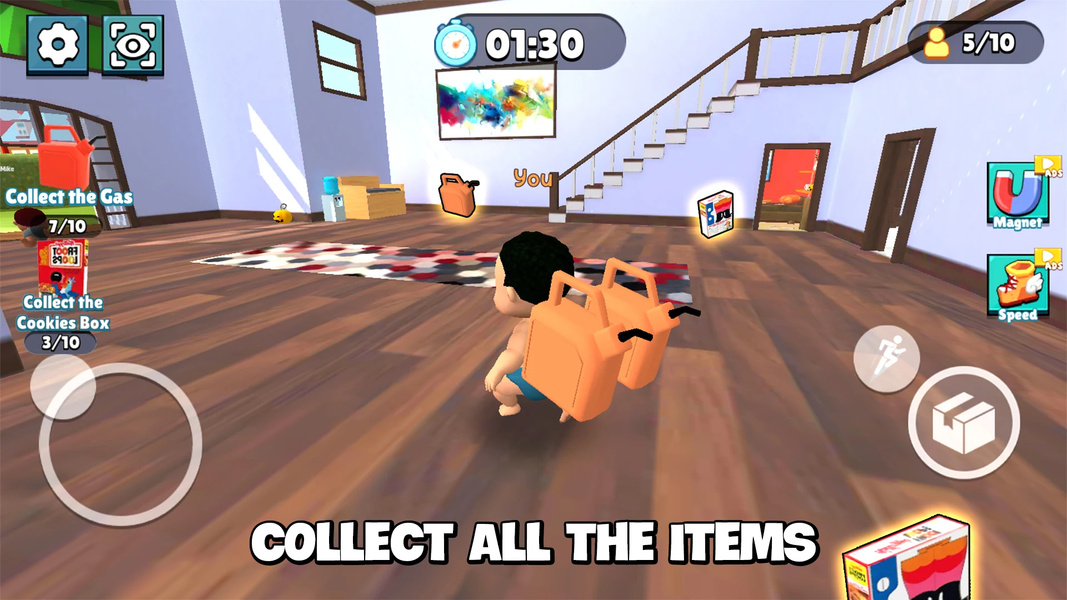 Brainrot Escape: Hide and Seek - Gameplay image of android game