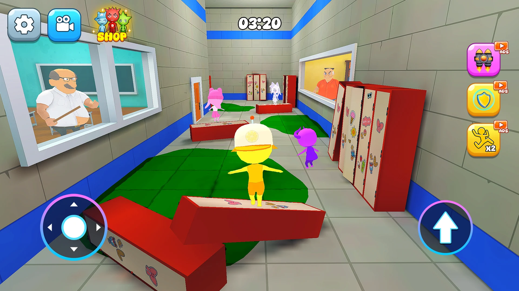 Monster School Breakout Obby - Gameplay image of android game