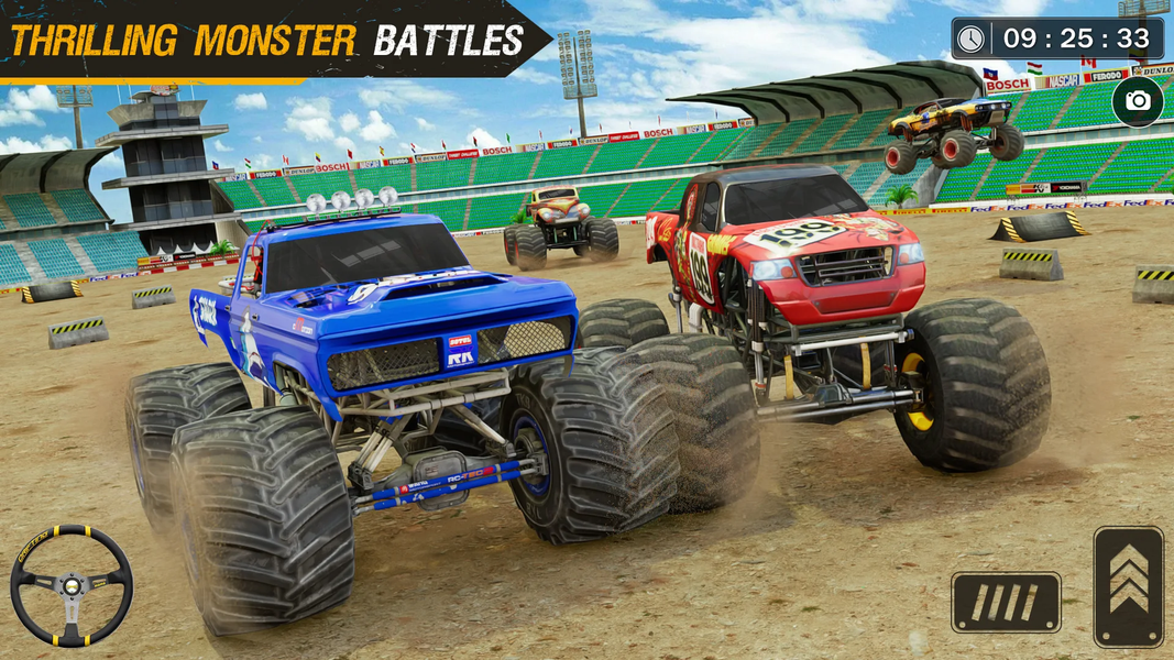 Monster Truck Derby Fight Game - Gameplay image of android game