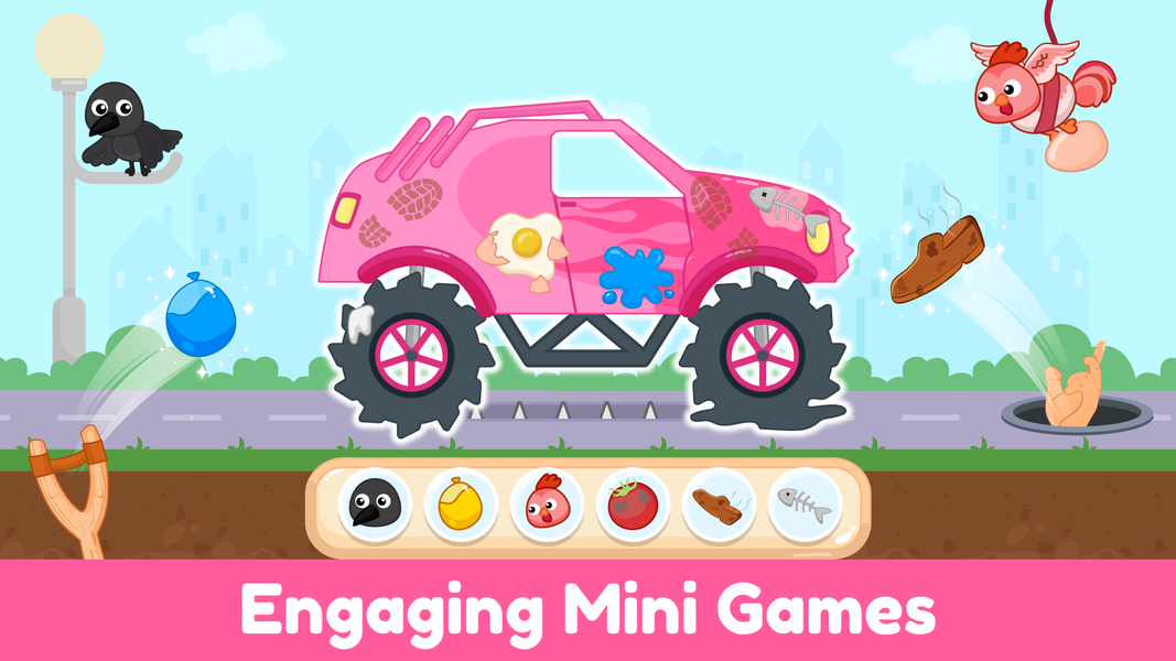 Monster Truck Kids Car Games - عکس بازی موبایلی اندروید