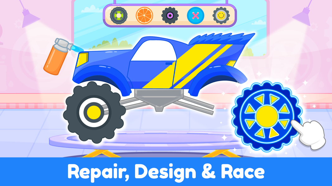 Monster Truck Kids Car Games - Gameplay image of android game