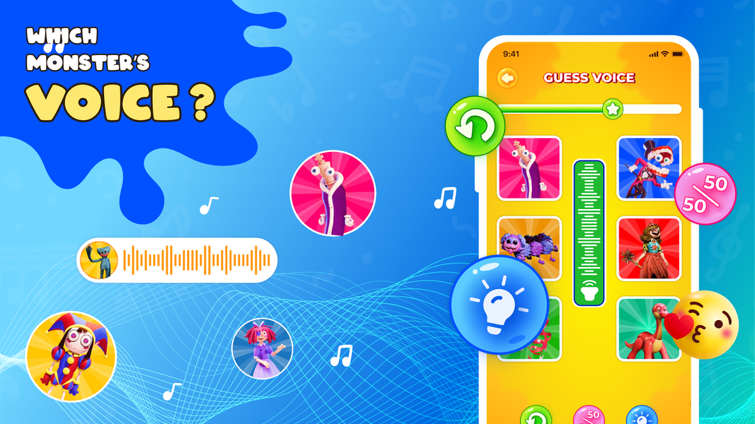 Guess Sound: Monster Voice - Gameplay image of android game