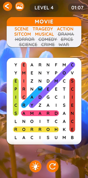 Word Search: Fun word puzzles - Gameplay image of android game