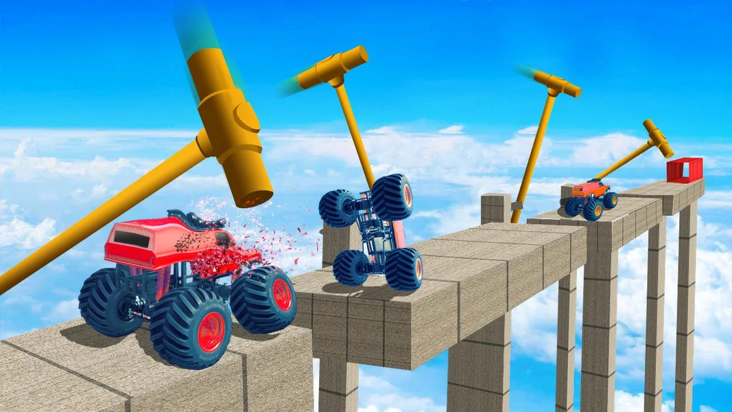 Beam Drive Monster Truck Crash - Gameplay image of android game