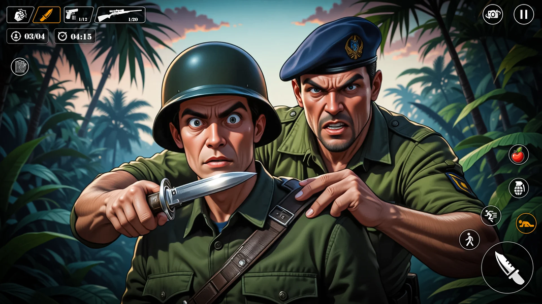 Commando Survival War Game WW2 - Gameplay image of android game