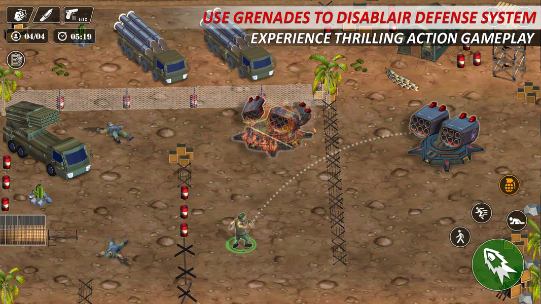 Commando Survival War Game WW2 - Gameplay image of android game