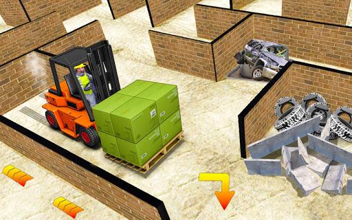 Forklift Adventure Maze Run 2019: 3D Maze Games - عکس بازی موبایلی اندروید
