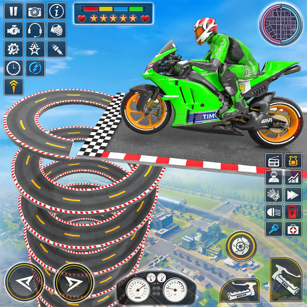 Bike Stunts Games: Bike Racing - Gameplay image of android game