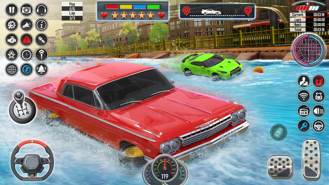 Water Car Racing ۳d: Car Games - عکس برنامه موبایلی اندروید