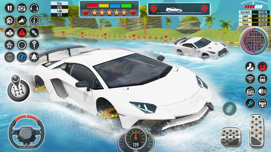 Water Car Racing 3d: Car Games - عکس برنامه موبایلی اندروید