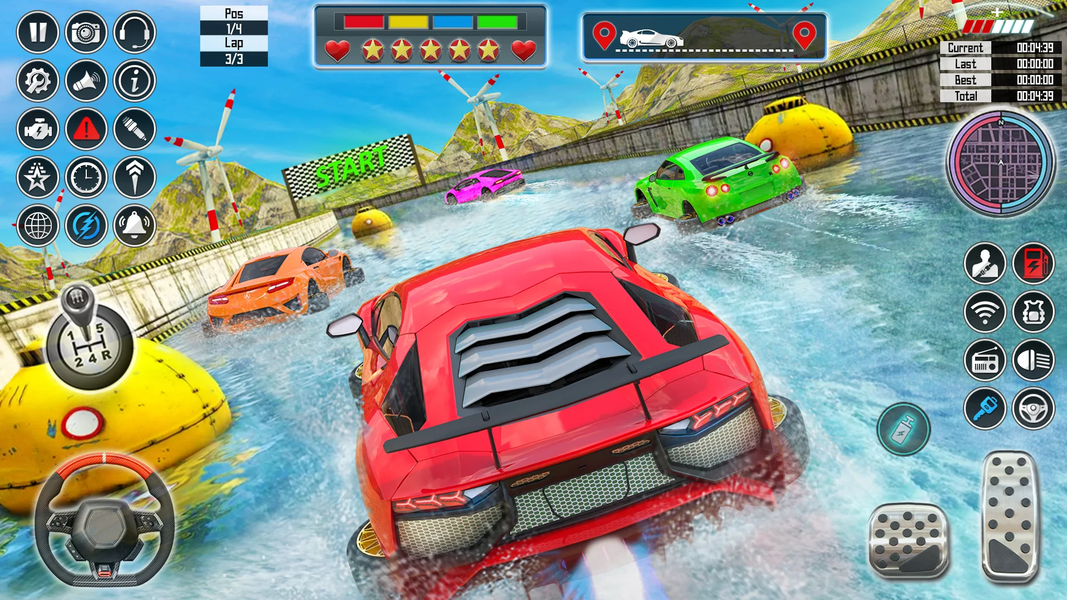 Water Car Racing 3d: Car Games - Image screenshot of android app