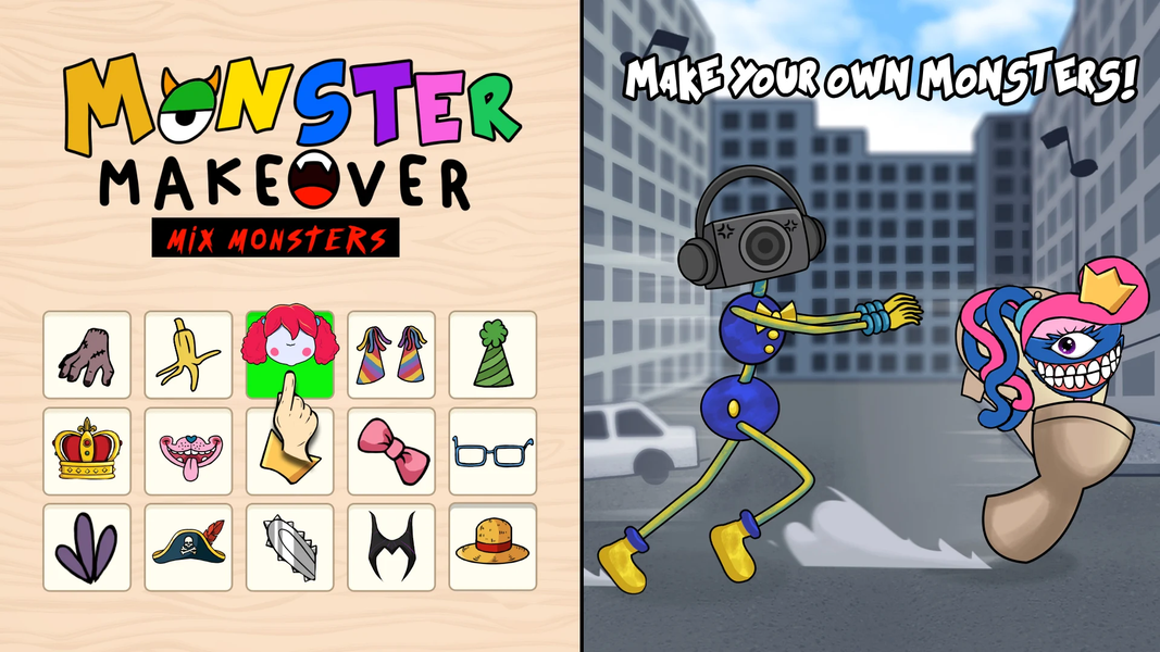 Monster Makeover, Mix Monsters - عکس بازی موبایلی اندروید