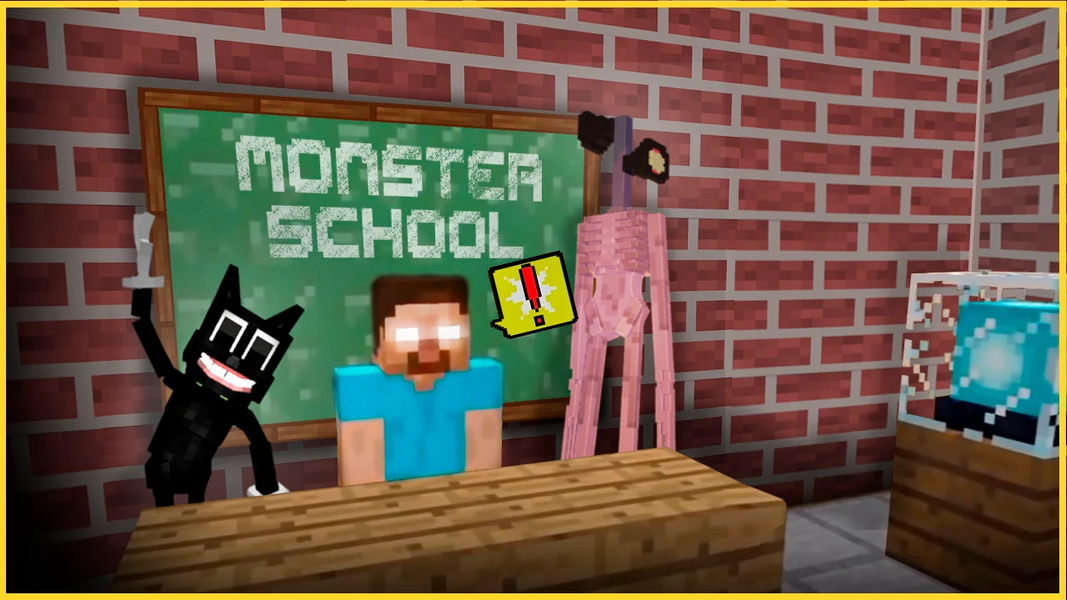 Monster School for Minecraft - عکس برنامه موبایلی اندروید