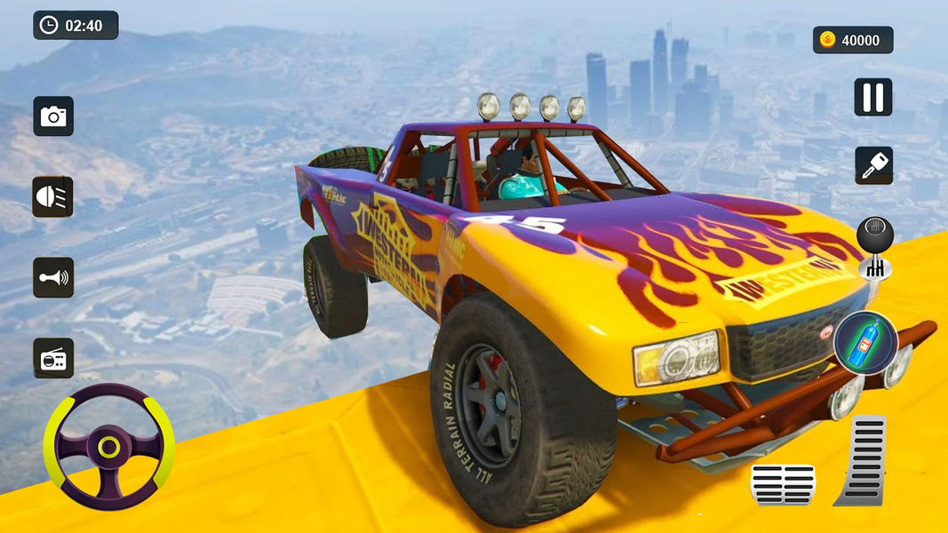 Mega Ramp Car Stunts Race 2024 - Gameplay image of android game