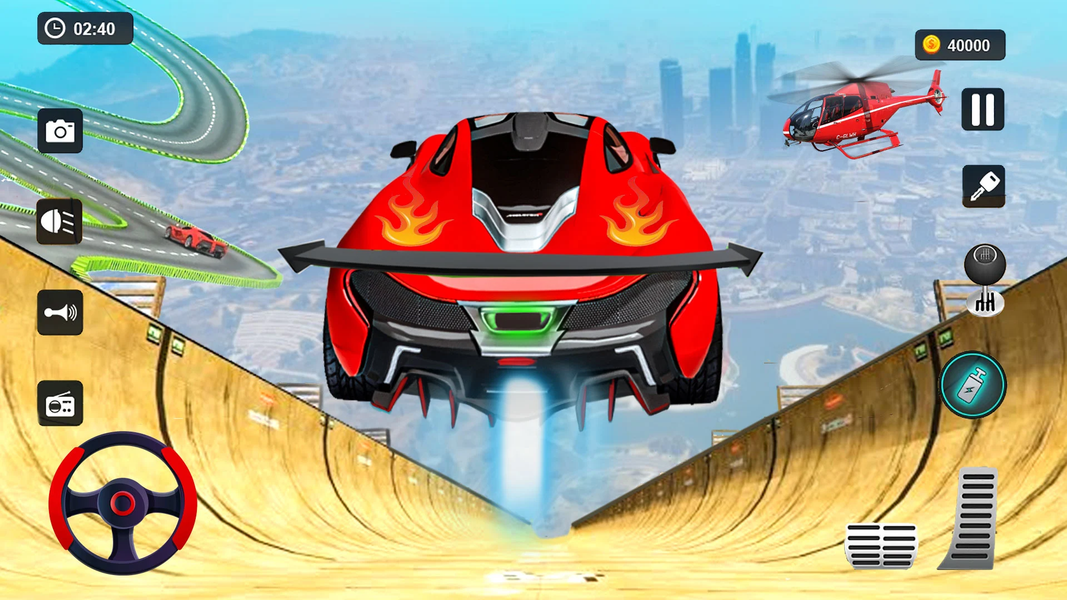 Mega Ramp Car Stunt games 2023 - Gameplay image of android game